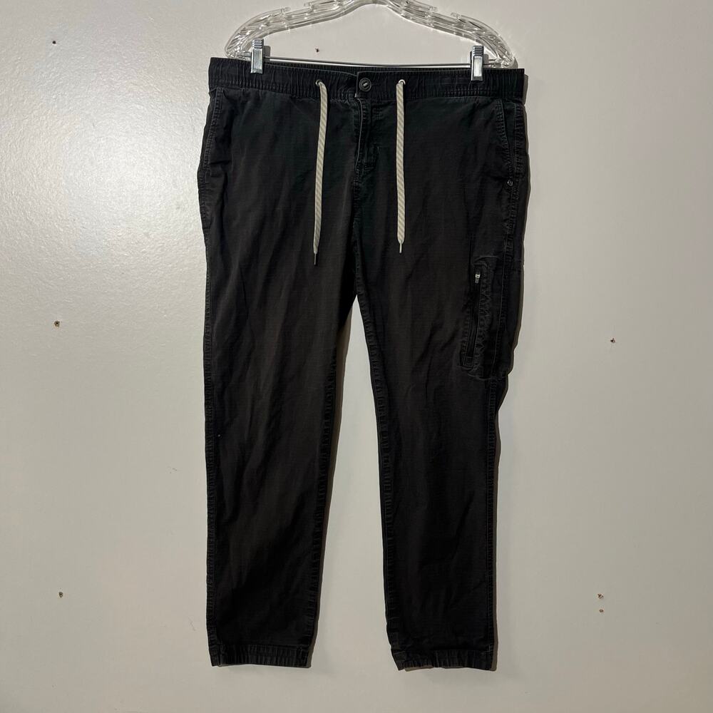 Vuori Ripstop Gray Tapered Elastic Stretch Pants Womans Size XL